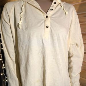 Women’s Lightweight Long Sleeve Carhartt Shirt with Hood Size L (12-14)